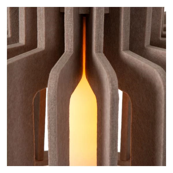 Lucide ROLLO - Hanglamp - 1xE27 - Taupe - detail 3